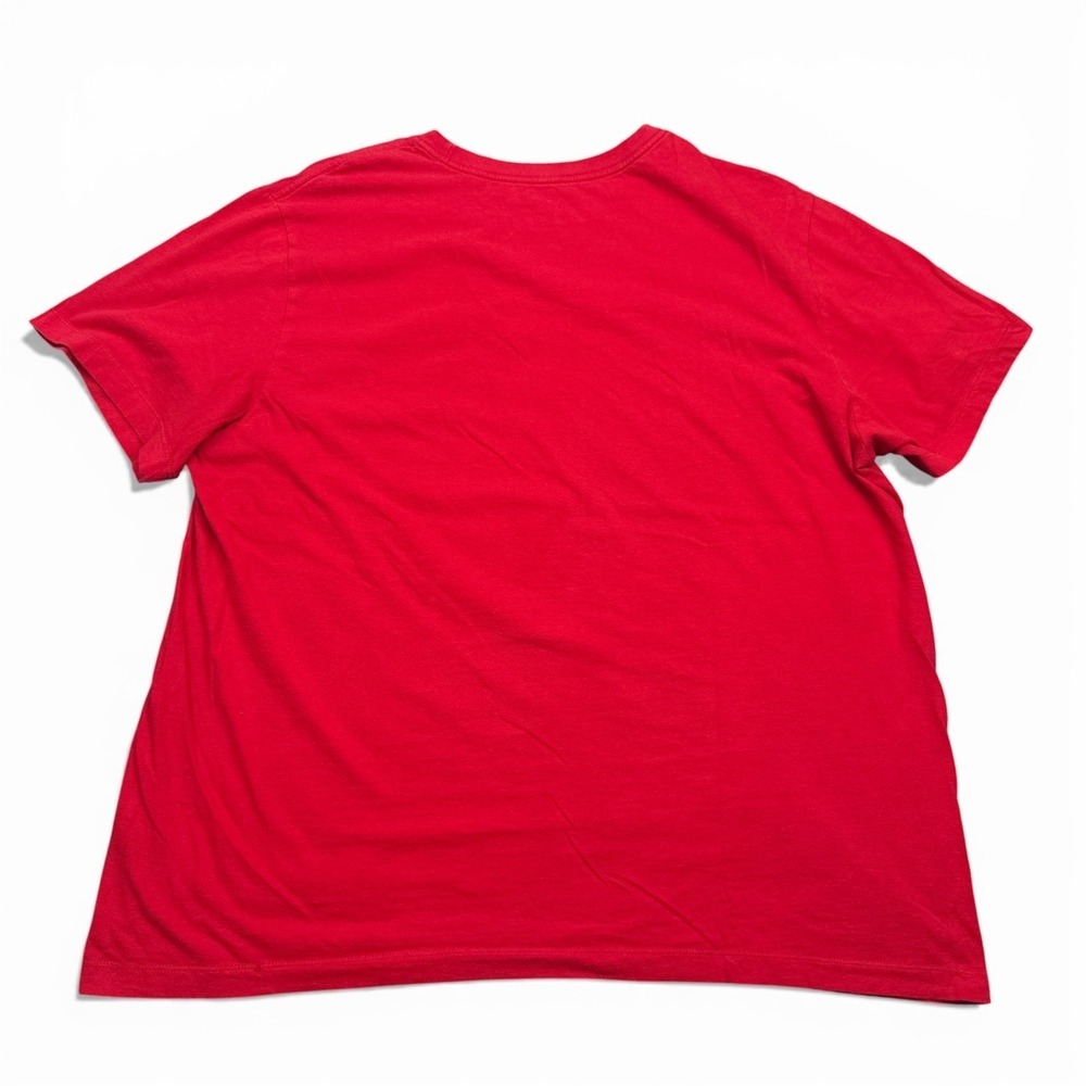 Nike Air Tee Shirt Mens Size XL Red Center Check Logo Gaphic Tee Crew Neck - Picture 2 of 11